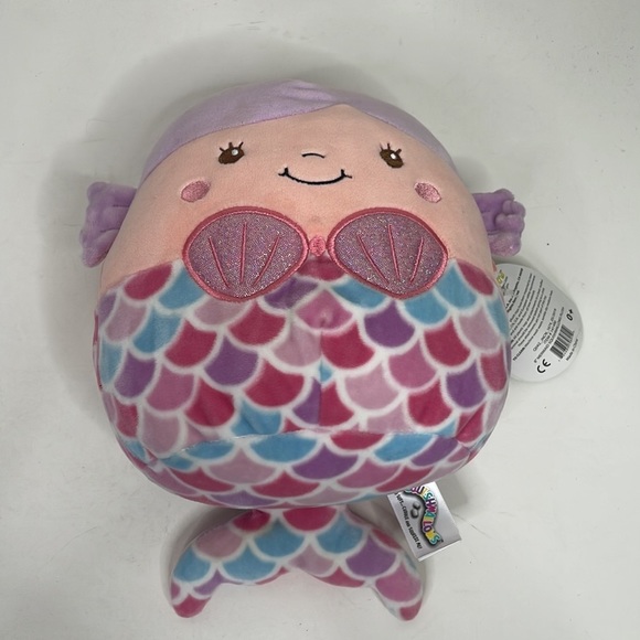 New (2) Squishmallows Mermaid and Shark 10” plushies - Picture 2 of 7